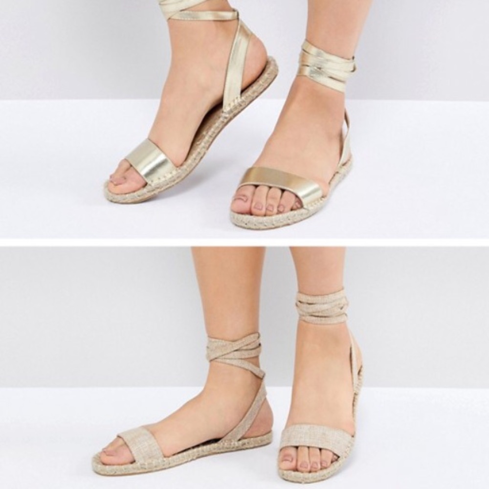 Brand new never worn ASOS sandals TWO PAIRS